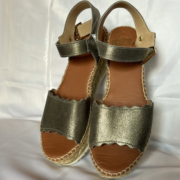 ANDRE ASSOUS Silver Espadrilles - Picture 6 of 6